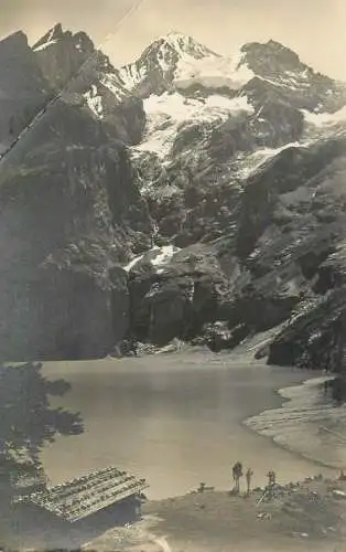 Switzerland Kandersteg Oeschinensee Blumlisalp