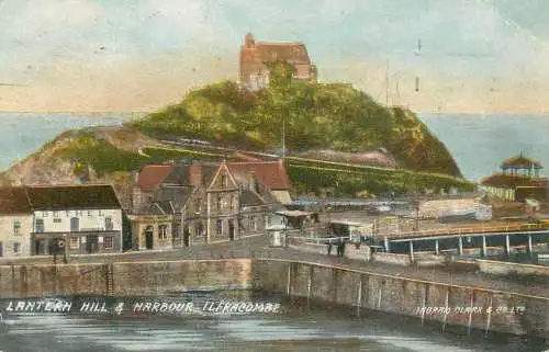 England Ilfracombe harbour & Lantern Hill