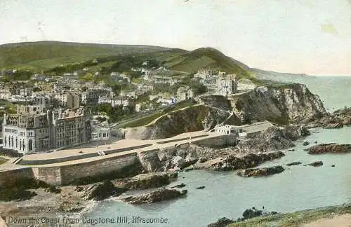 England Ilfracombe down the coast from Capstone Hill