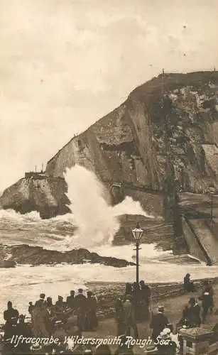 England Ilfracombe Wildersmouth Rough Sea