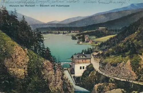 Austria Walstern bei Mariazell Stauwerk und Hubertussee