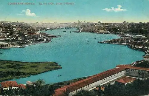 Turkey Istanbul Constantinopole Corne d'Or vue prise d'Eyoub