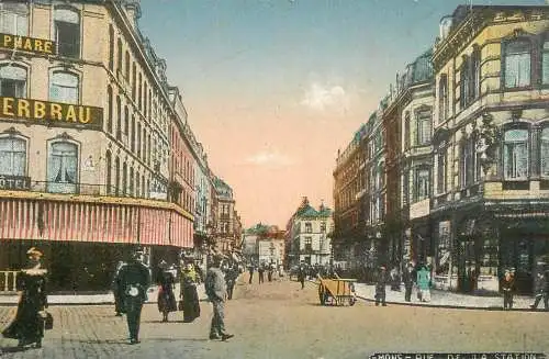 Belgium Mons rue de la station