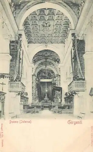 Italy Girgenti Agrigento Duomo Interno