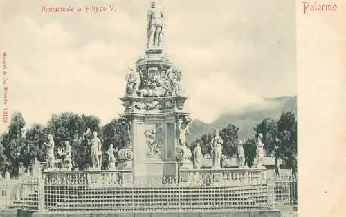 Italy Palermo Monumento a Filippo V