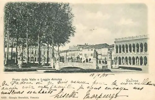 Italy Padova Prato della Valle e Loggia Amulea