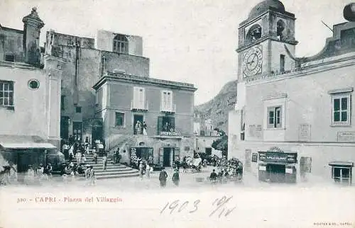 Italy Capri Piazza del Villaggio
