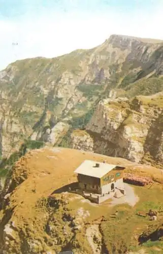 Romania Cabana "Caraiman"  vedere din Muntii Bucegi
