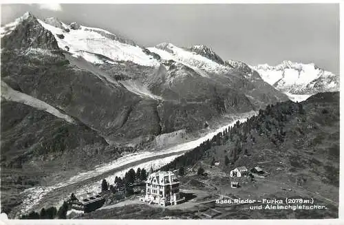Switzerland Rieder Furka Aletschgletscher