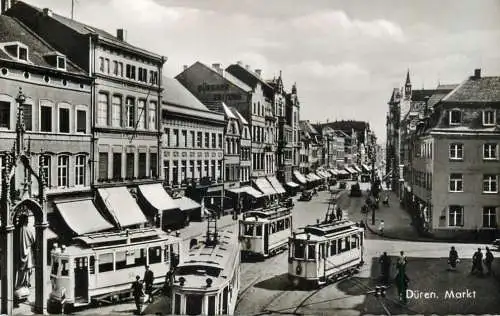 Belgium surface public transport tramway Duren Markt