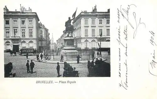 Belgium surface public transport tramway Brussels la Place Royale