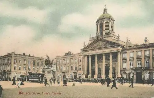 Belgium surface public transport tramway Brussels la Place Royale