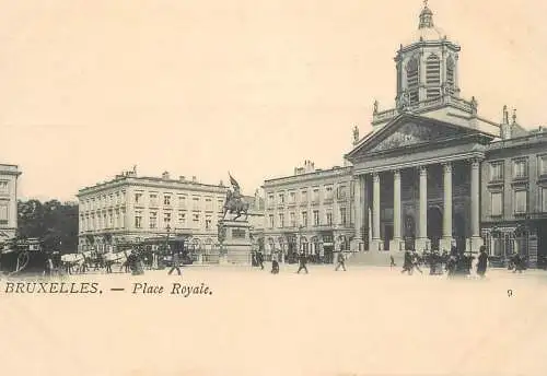 Belgium surface public transport tramway Brussels la Place Royale
