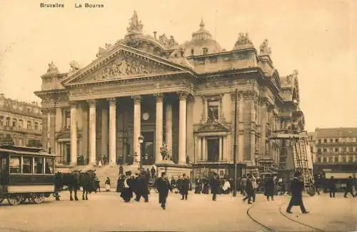 Belgium surface public transport tramway Brussels la Bourse