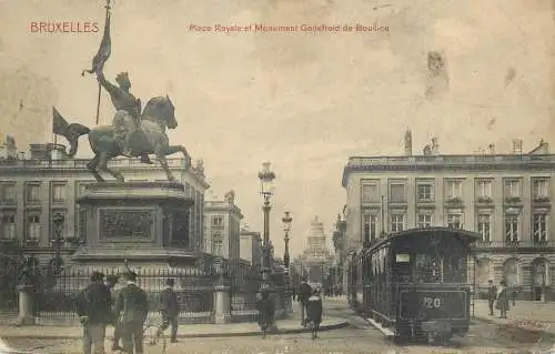 Belgium surface public transport tramway Brussels Place Royale
