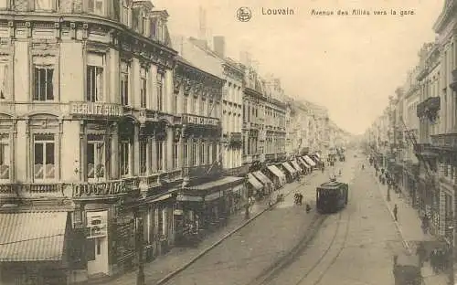 Belgium surface public transport tramway Louvain avenue des allies