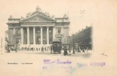 Belgium surface public transport tramway Bruxelles la Bourse