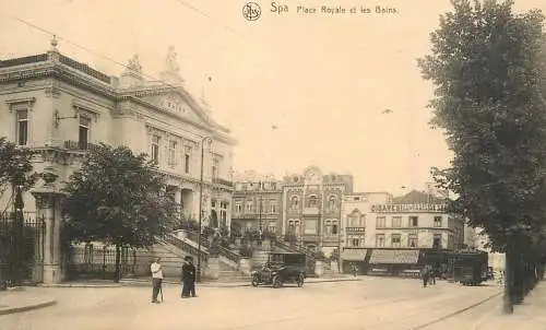 Belgium surface public transport tramway Spa Place Royale