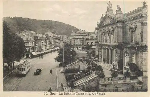 Belgium surface public transport tramway Spa casino