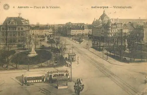 Belgium surface public transport tramway Anvers Place de la Victoire