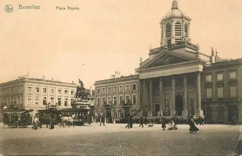 Belgium surface public transport tramway Place Royale