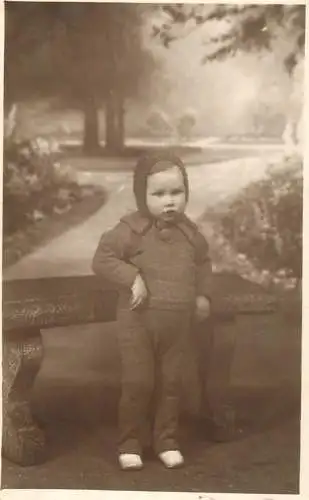 Children portraits old studio photo postcard