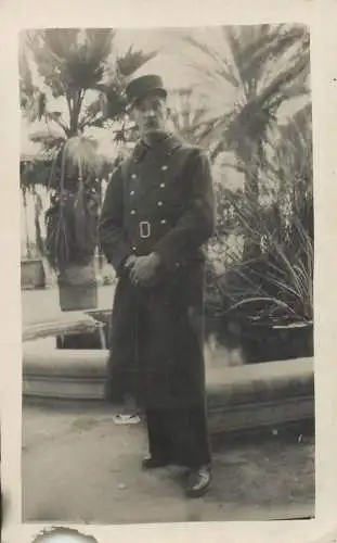 Military man uniform c.1938 photo postcard
