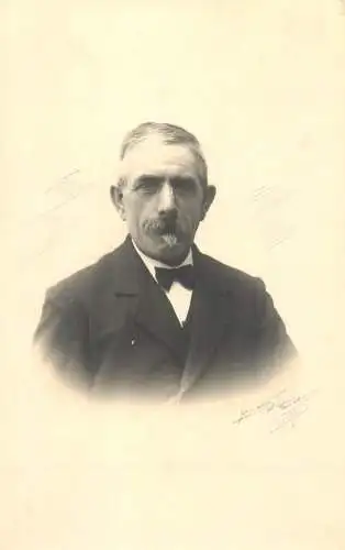 Old man portrait photo postcard