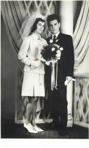 Wedding souvenir photo Romania 1966