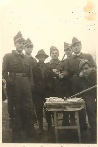 Military regimental souvenir photo Romania