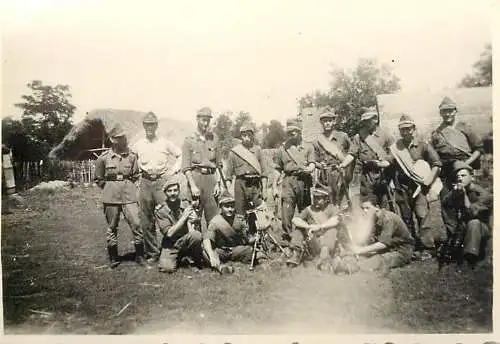 Military regimental souvenir photo Romania