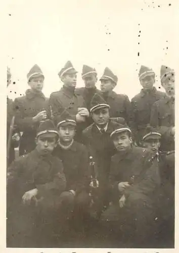 Military regimental souvenir photo Romania