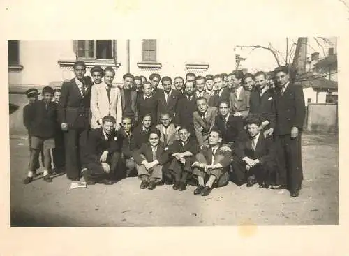 Romania school prom souvenir photo 1940s