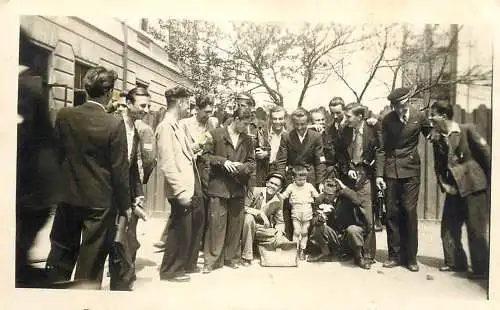 Romania school prom souvenir photo 1942 B.L.M.B.