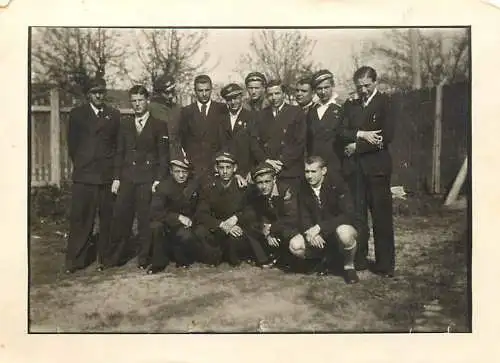 Romania school prom souvenir photo 1940