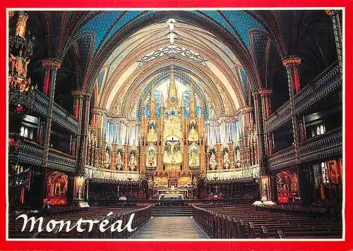 Canada Montreal Notre Dame Basilica vue interieure