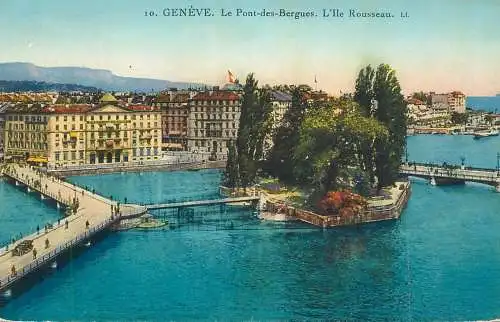 Switzerland Genève le pont des Bergues