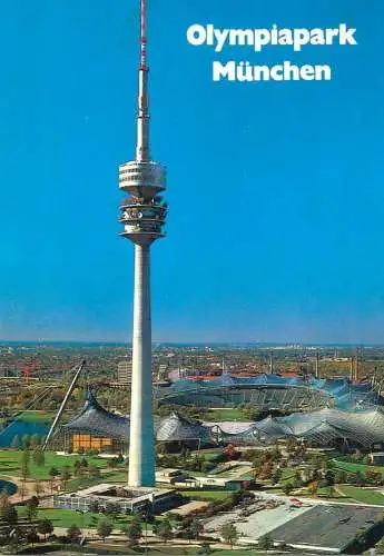 Germany Munchen Olympiapark und Fernsehturm general view