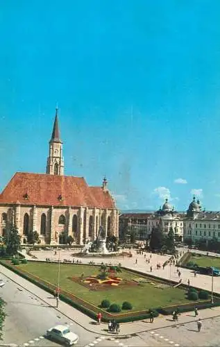 Romania Cluj-Napoca aspect din Piata Libertatii