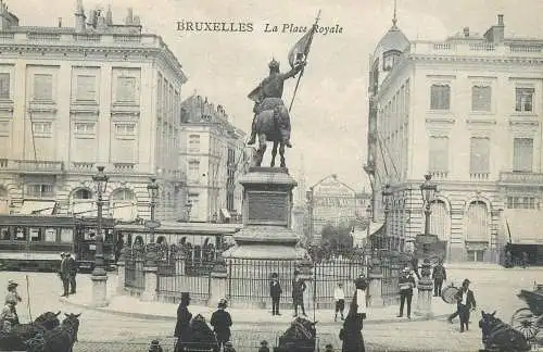 Belgium surface public transport tramway Bruxelles la place royale