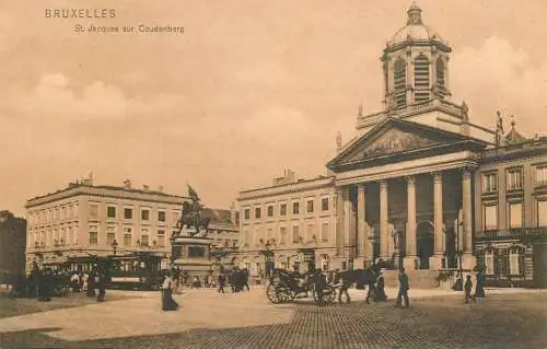 Belgium surface public transport tramway Bruxelles St. Jacques sur Coudenberg