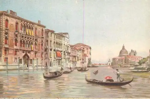 Italy Venice canal grande e chiesa della salute