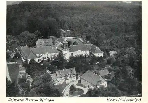 Germany Luftkurort Bevensen -Medingen Kloster aerial view