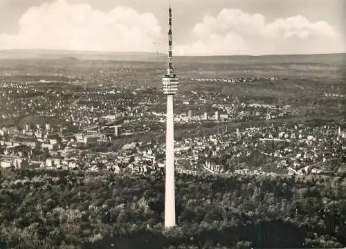 Germany Stuttgart Degerloch Fernsehturm cityscape panorama