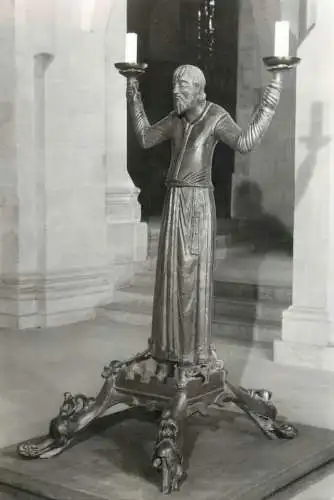 Germany Erfurt Dom Romanischer Bronzeleuchter "Wolfram"