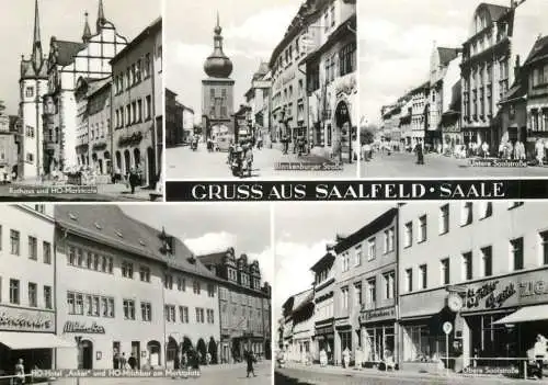 Germany Gruss aus Saalfeld (Saale) several views