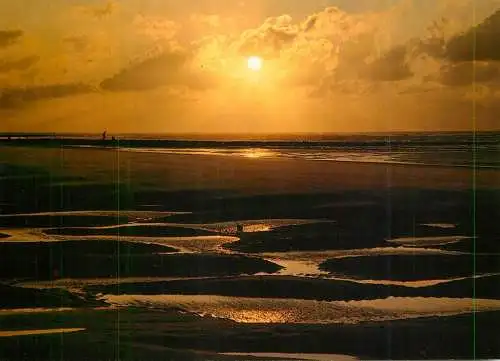 Germany Sonnenuntergang an der Nordsee