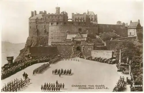 United Kingdom Scotland Edinburgh castle guard change