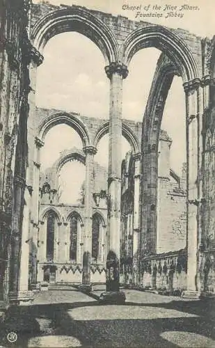 United Kingdom England Fountains abbey chapel of Nine Altars