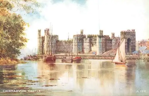 United Kingdom Wales Caernarvon castle